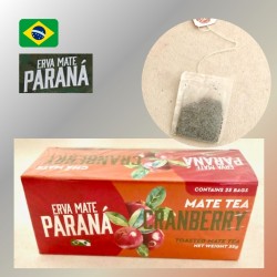 Erva Mate Paraná cranbeery tea bags cocido toasted