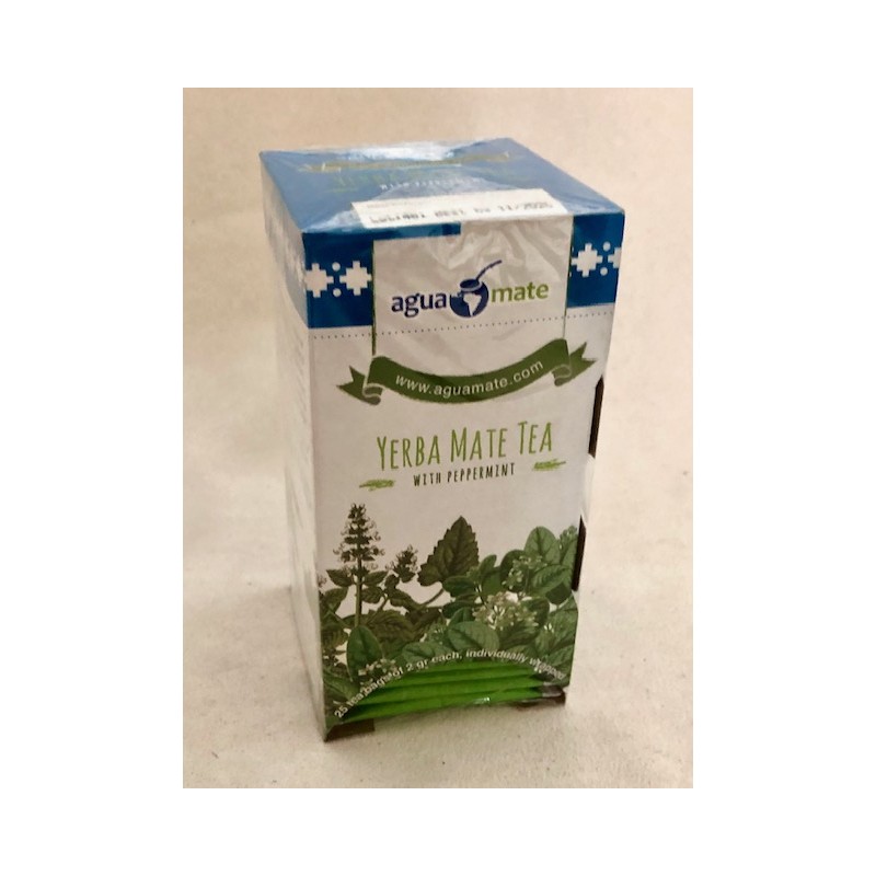 Aguamate cocido tea bags with peppermint